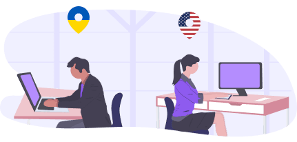 Office workers illustration